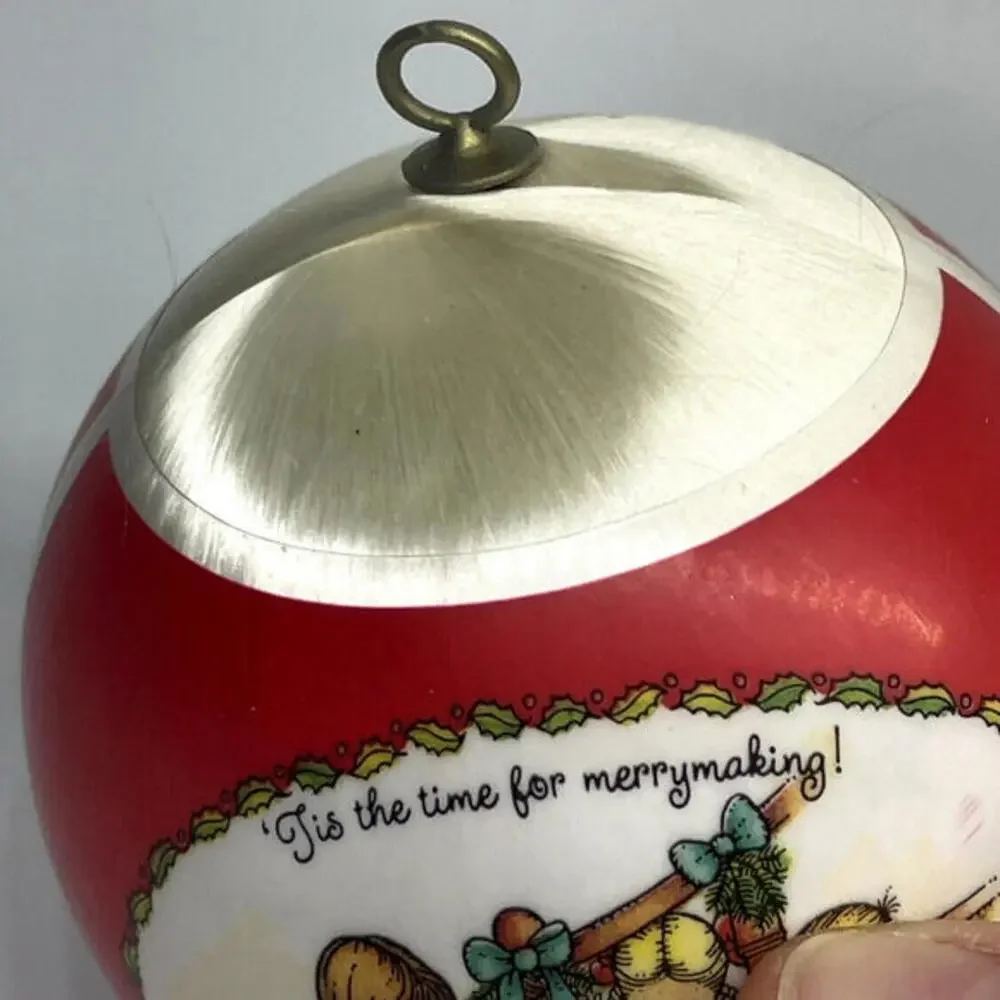 Vintage 1981 Joan Walsh Anglund Hallmark‎ Keepsake Satin Christmas Ornament